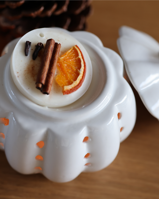 Pompoen Waxmelt brander - wit