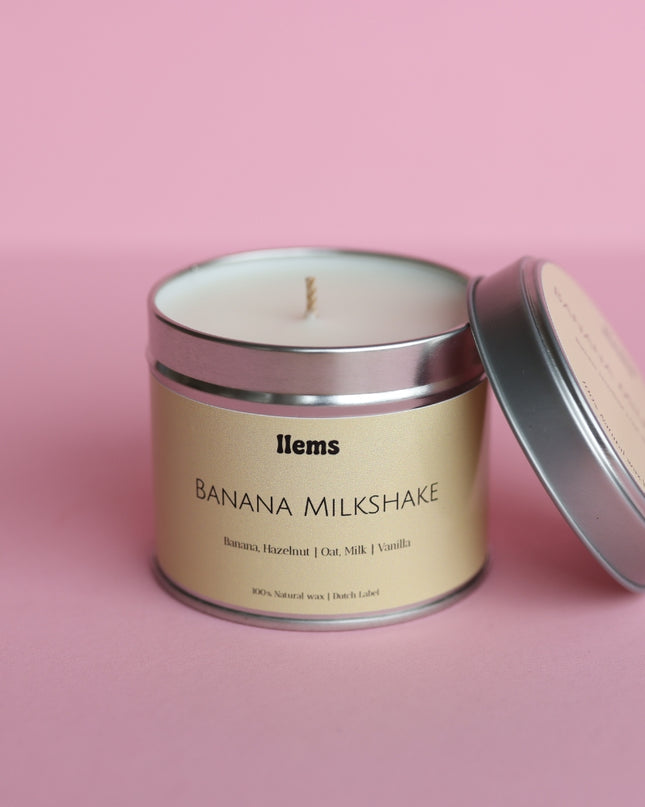 Banana Milkshake Geurkaars - 200gr