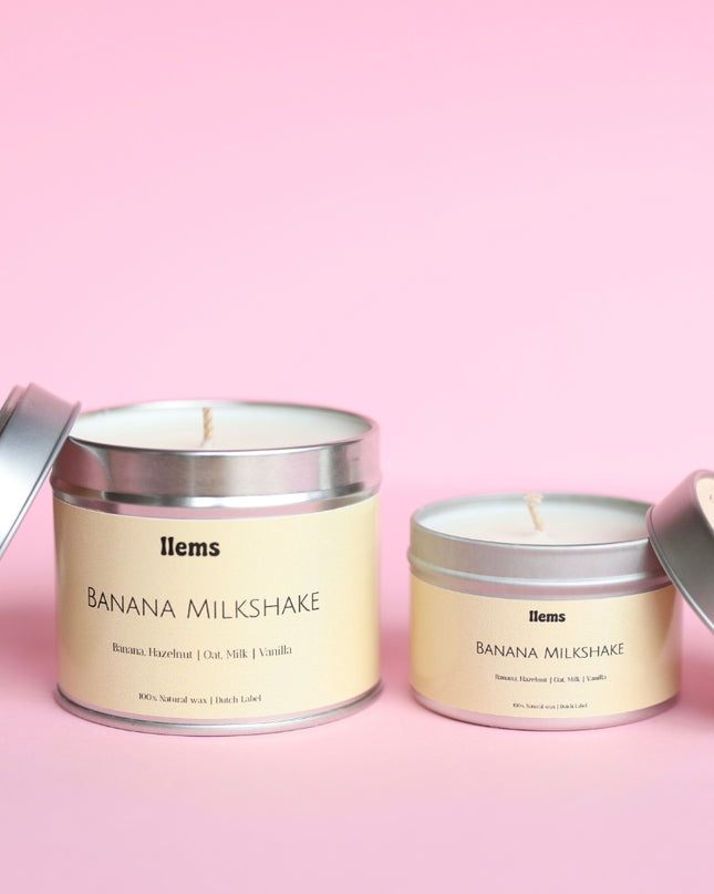 Banana Milkshake Geurkaars - 200gr